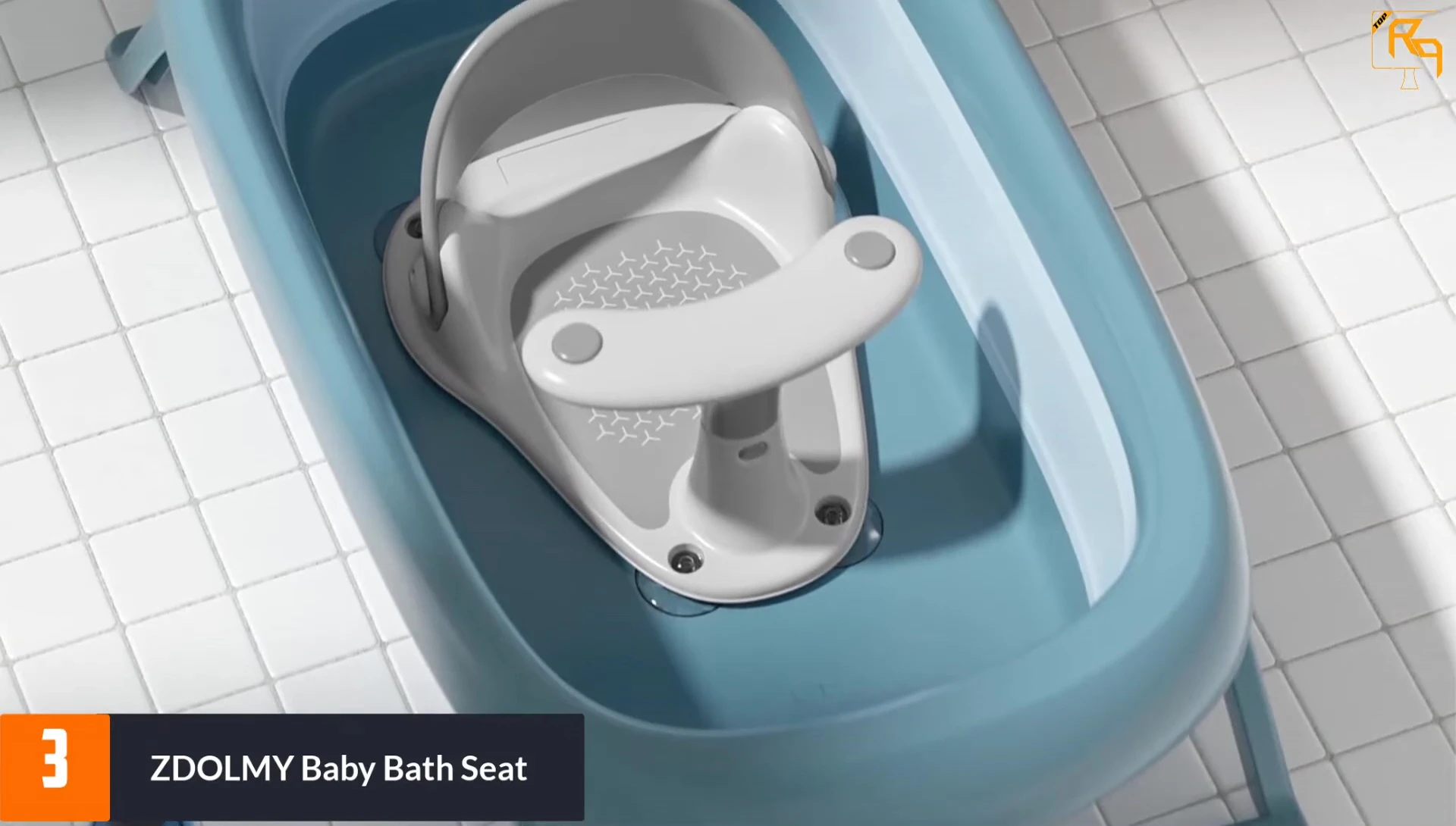 Close-up showcasing the suction cups and comfortable design of the CDO LMY bath seat.
