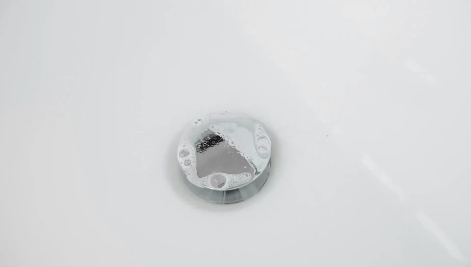 Detail shot of the star-shaped drain and hook