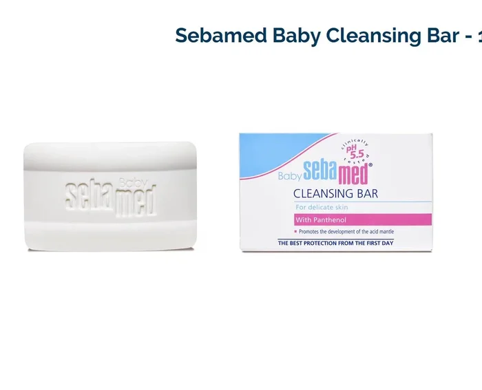 Review of SebaMed baby cleansing bar: ingredients (sugar-based), price, and benefits.