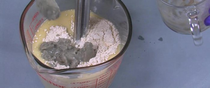 Add the bentonite clay mixture and colloidal oatmeal. Stick blend until fully combined. Pour the batter into the mold, tapping to remove air bubbles. Spray with 99% isopropyl alcohol.