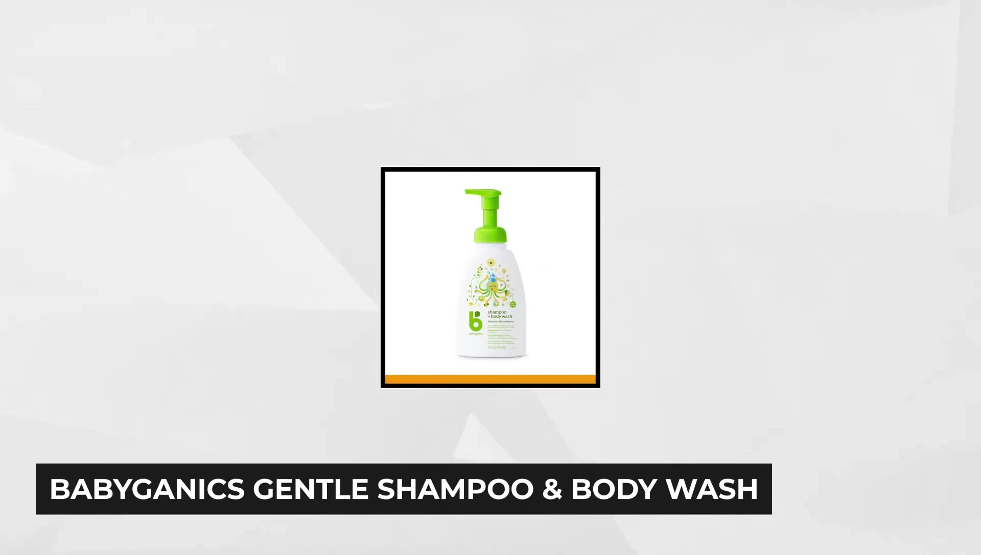 Babyganics Gentle Shampoo and Body Wash bottle