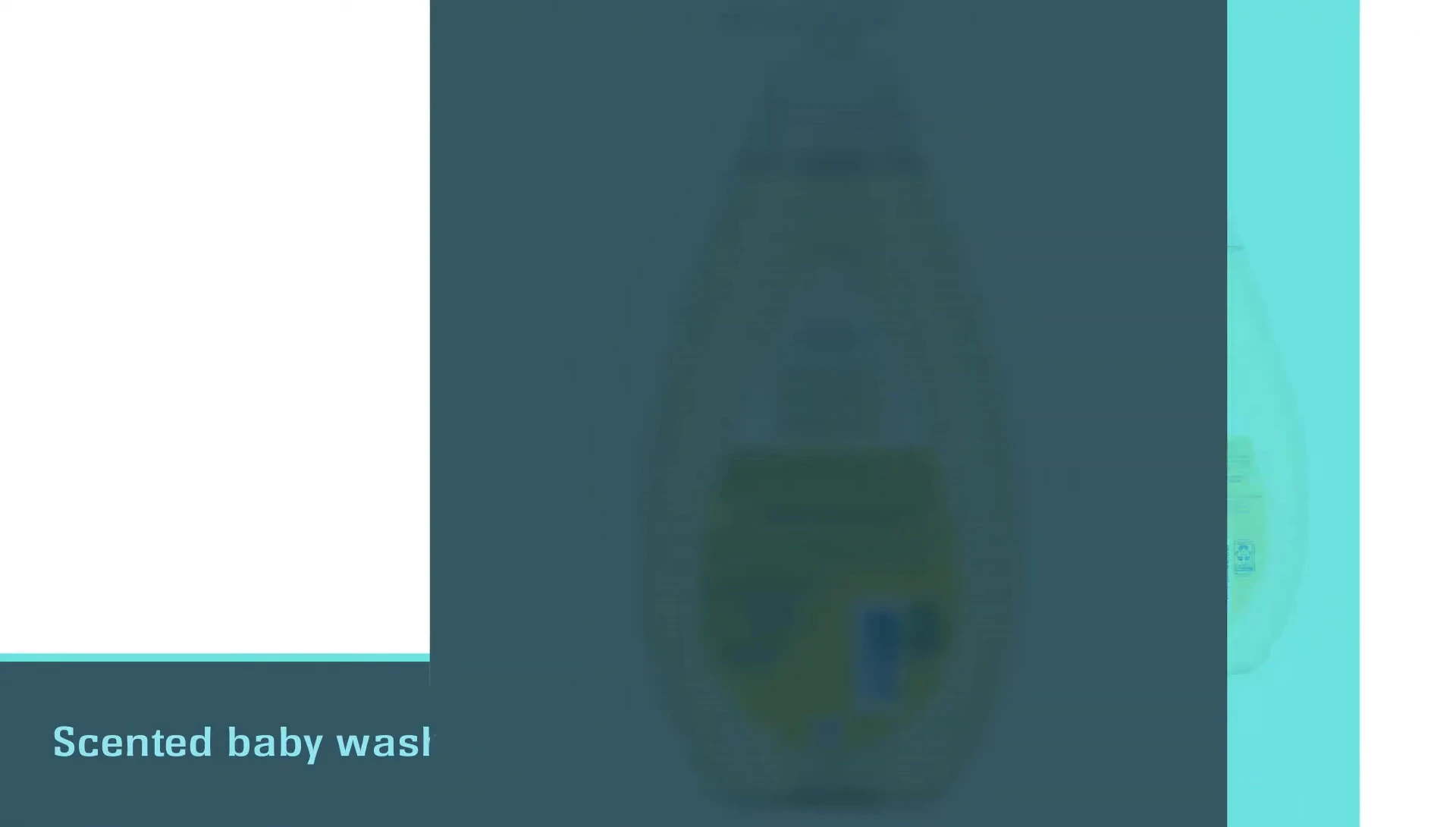 Close-up of Johnson's product highlighting hypoallergenic features