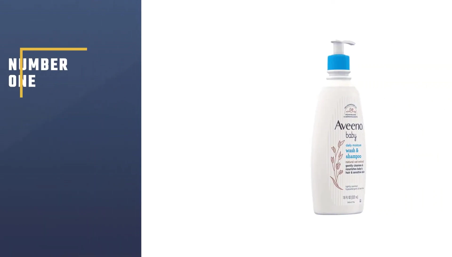 Aveeno Baby Daily Moisture Gentle Bath Wash bottle