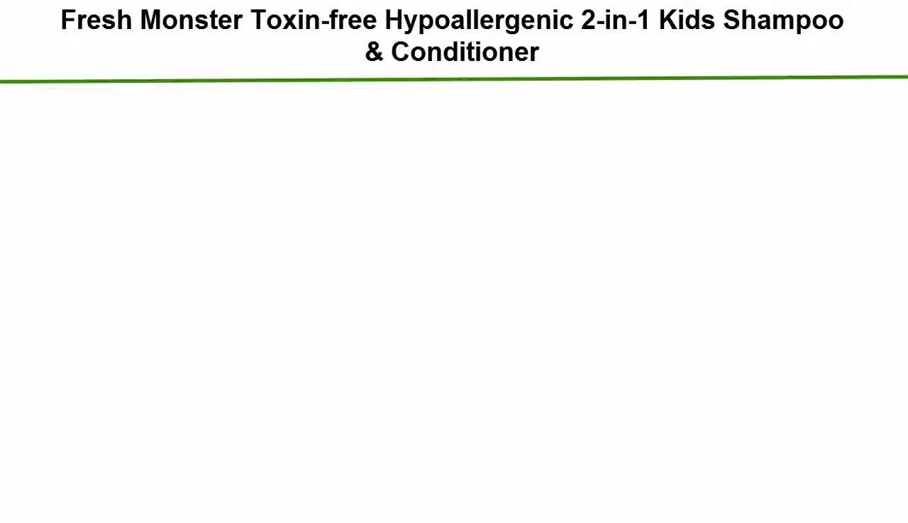 Fresh Monster Toxin-Free Hypoallergenic Shampoo & Conditioner bottle