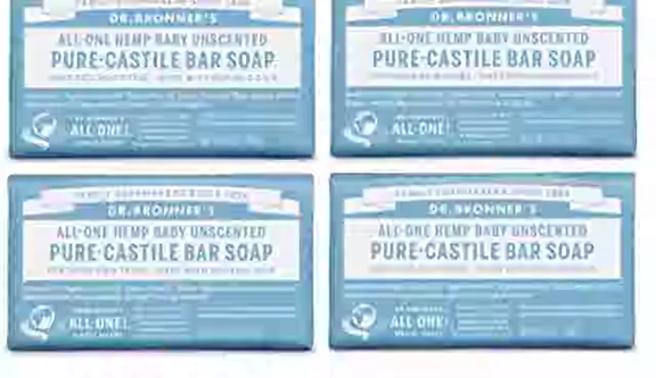 Dr. Bronner's Pure Castile Bar Soap (Baby Unscented) packaging