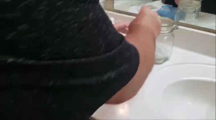 Pour out any excess liquid.