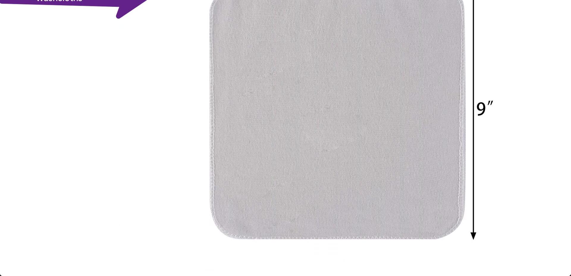 Different applications of the washcloths demonstrated