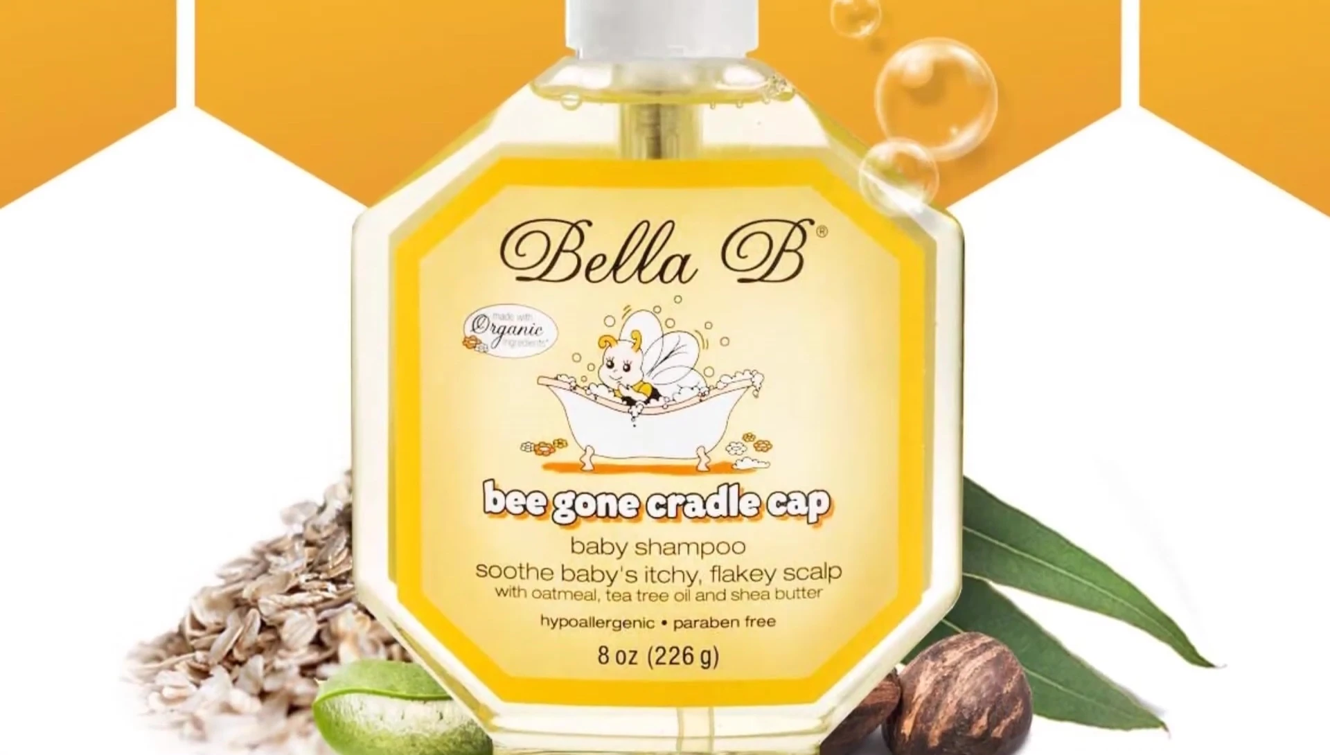 Ingredients highlight of Bella B Baby Cradle Cap Shampoo
