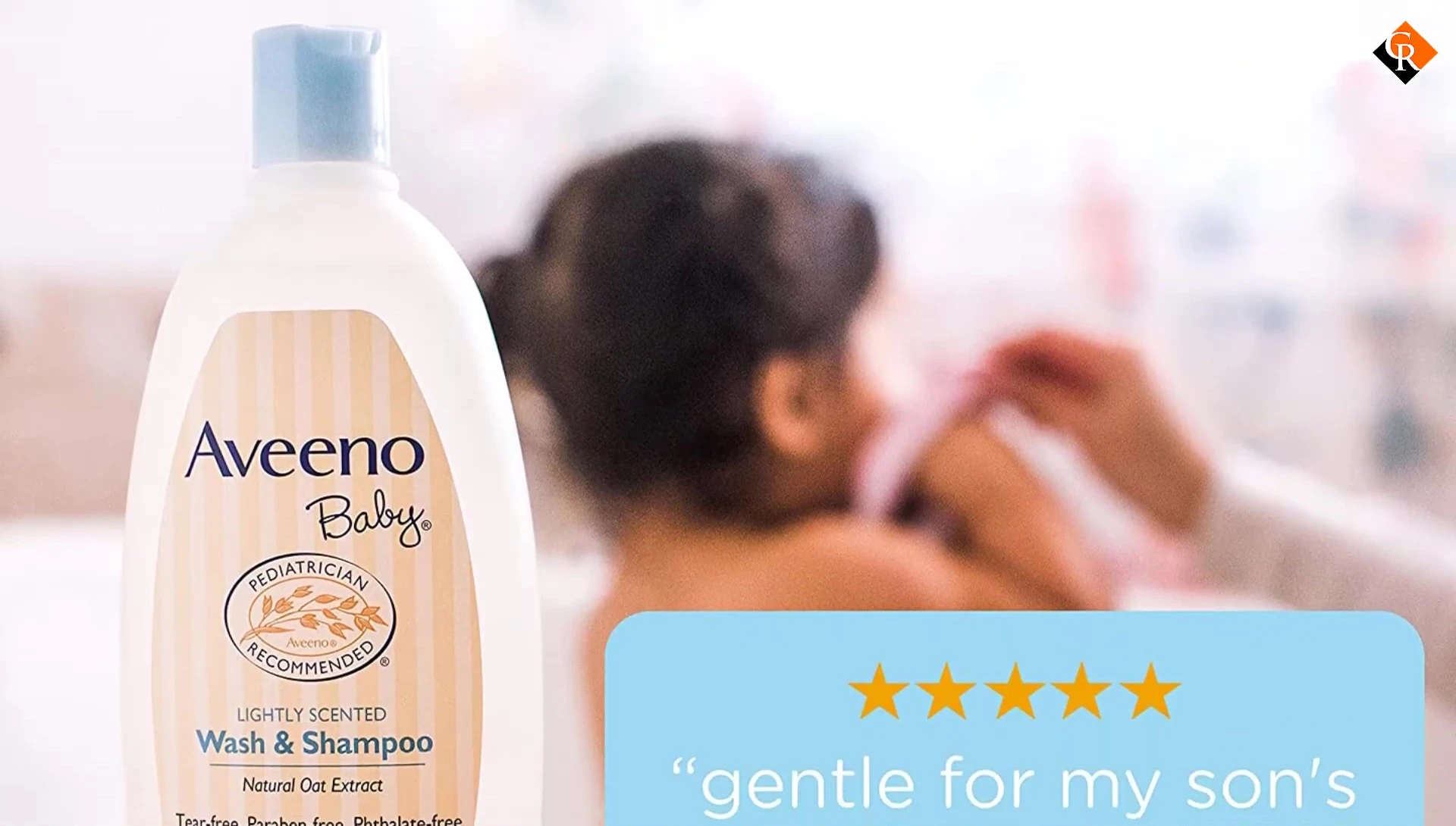 Image showing a happy baby after bath time