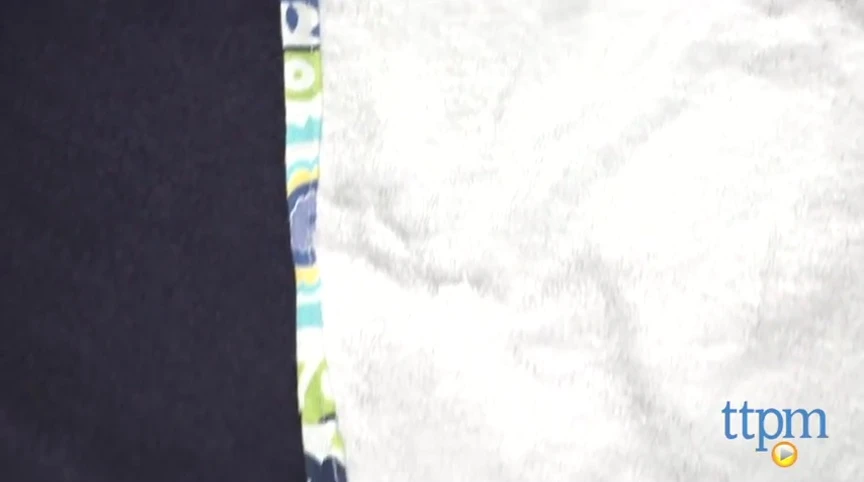 Shot showing the towel's use on a toddler.
