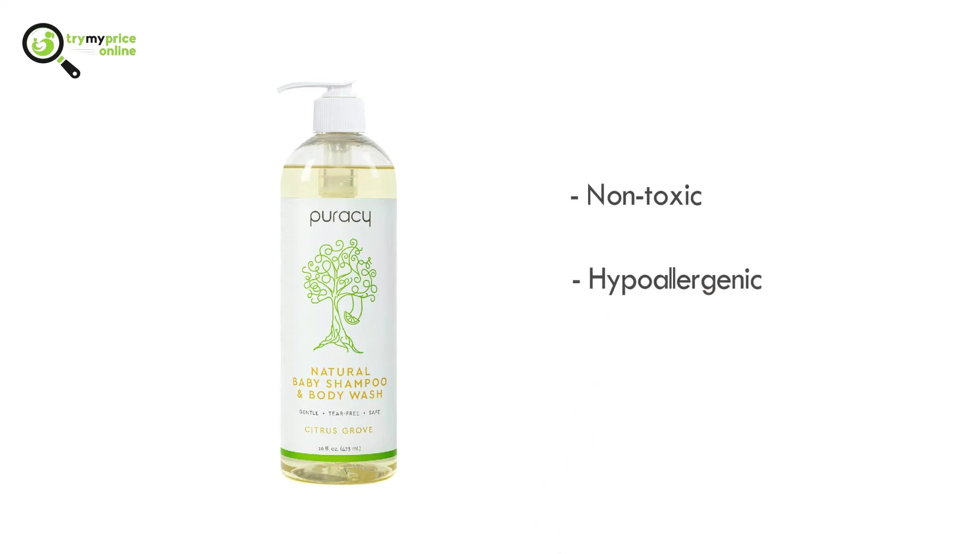 Close-up of Puracy Natural ingredients list