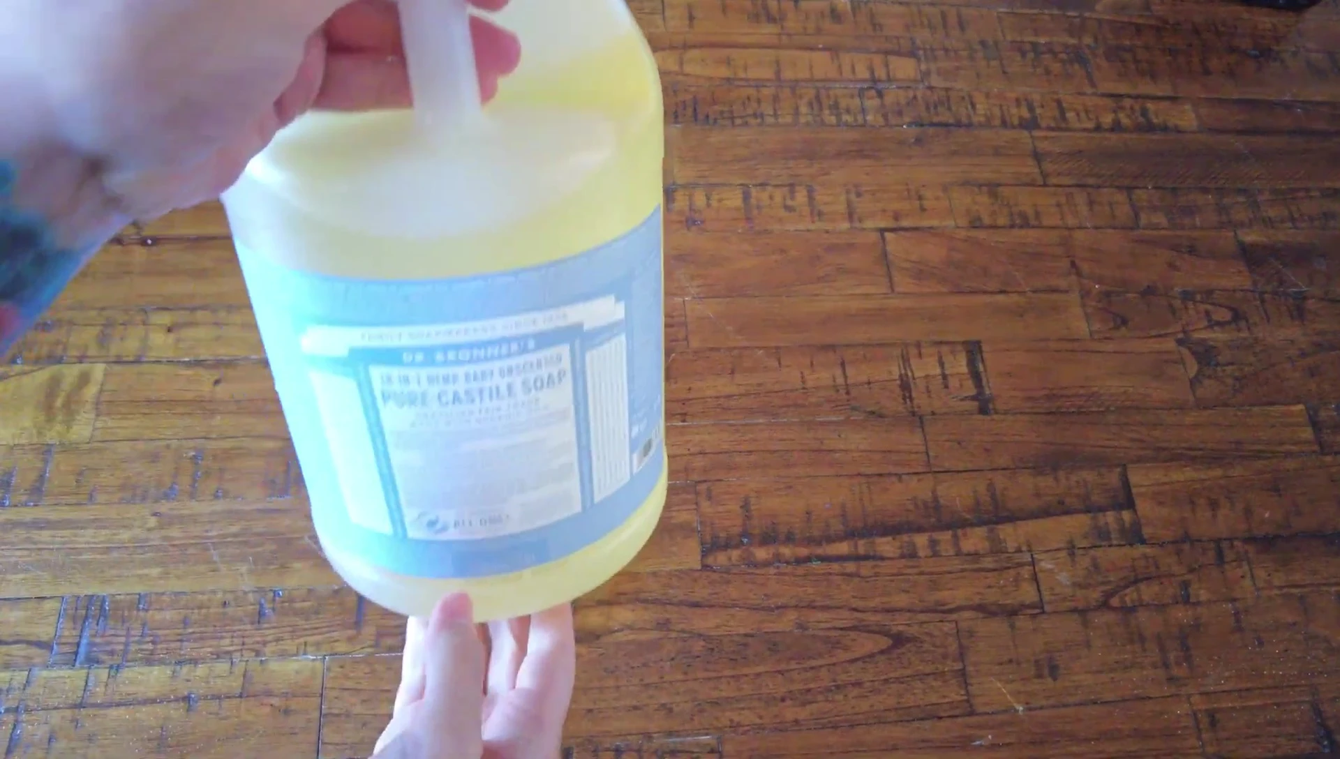 Bottle of Dr. Bronner's Baby soap