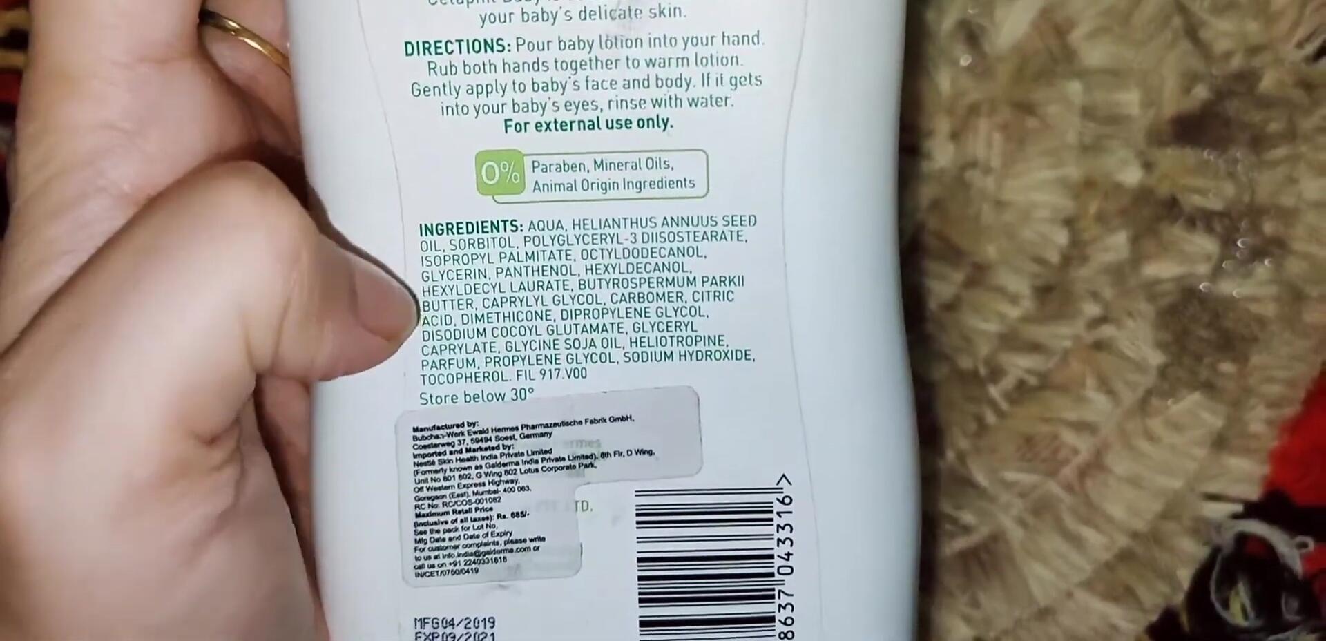 Image showcasing a baby with healthy, hydrated skin after using the lotion