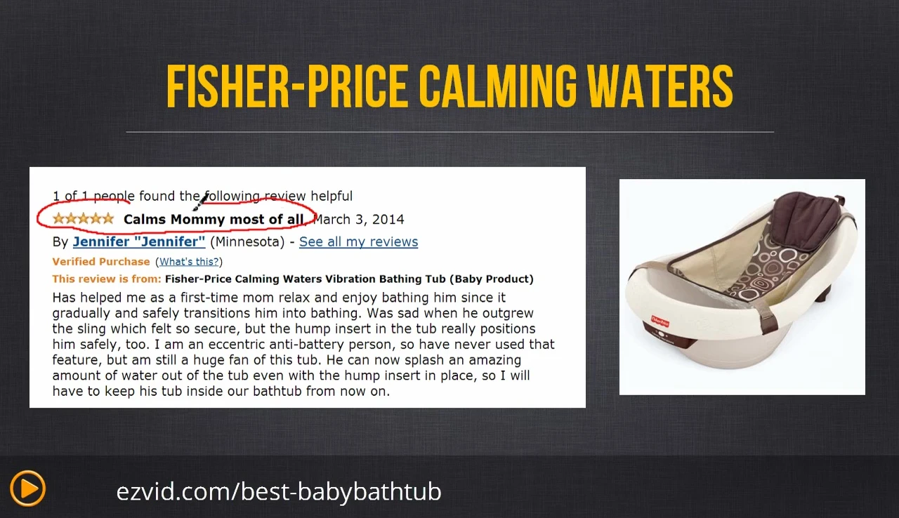 Image highlighting the bathtub's size and versatility.