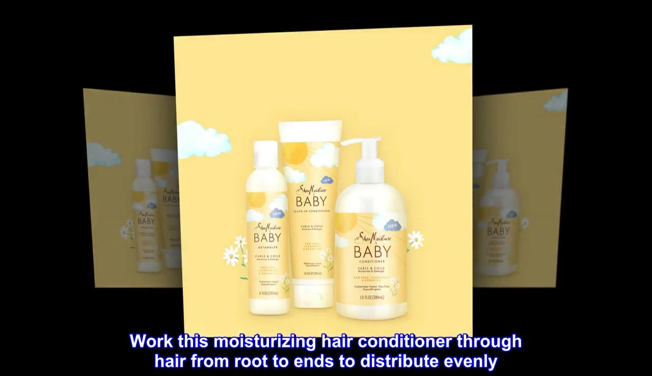 Illustrative image showing the correct way to apply the conditioner.
