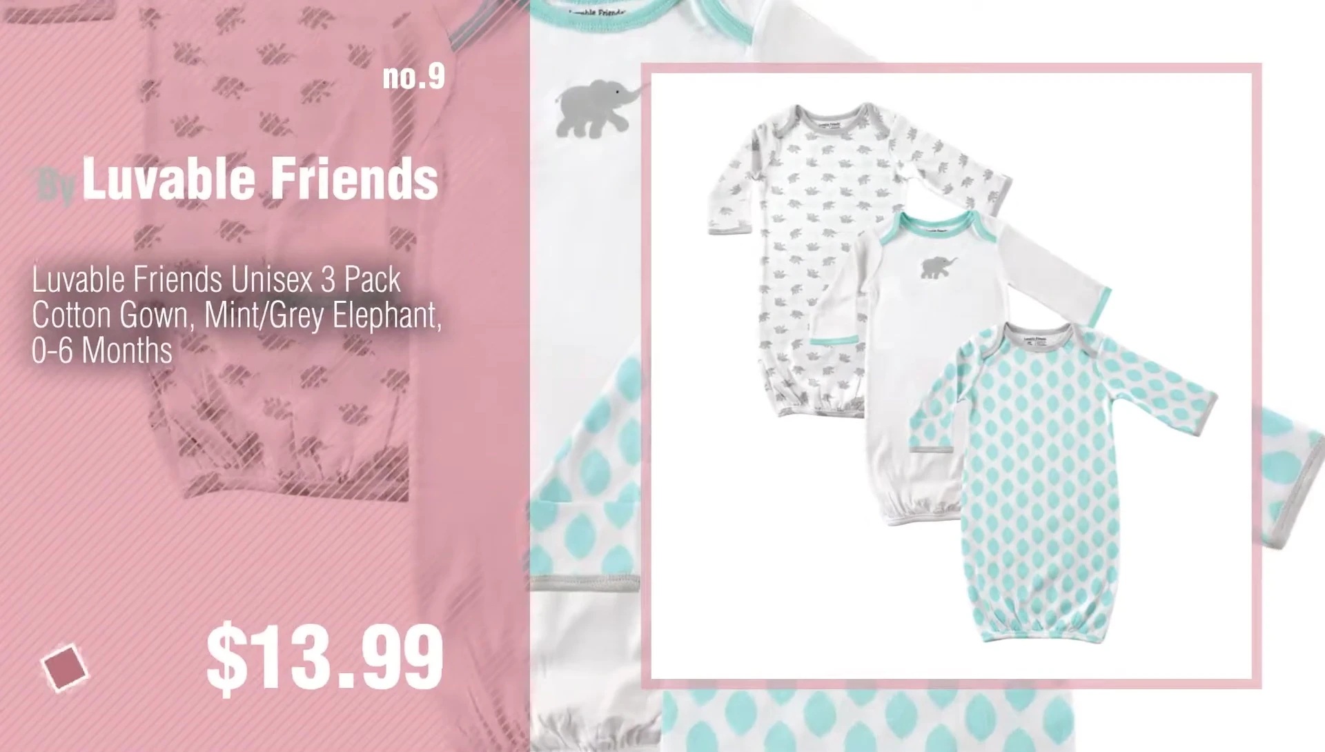 Final shot of various Luvable Friends products