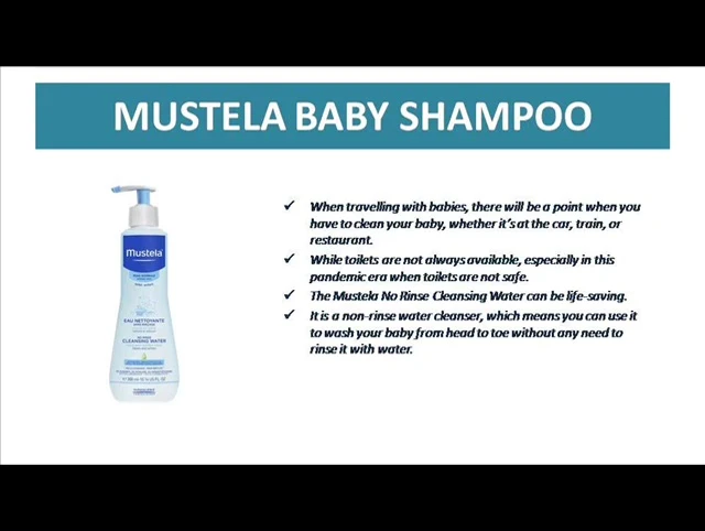 Highlighting the natural ingredients of Mustela Cleansing Water