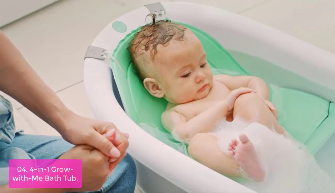 Close-up showing the color-coded bath pad