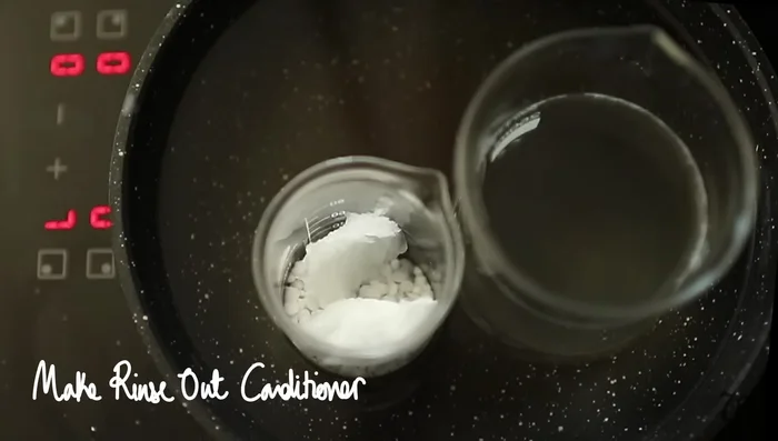 Combine the oil phase with the water phase. Whisk thoroughly, then use an immersion blender (or whisk vigorously) until fully emulsified and thickened.