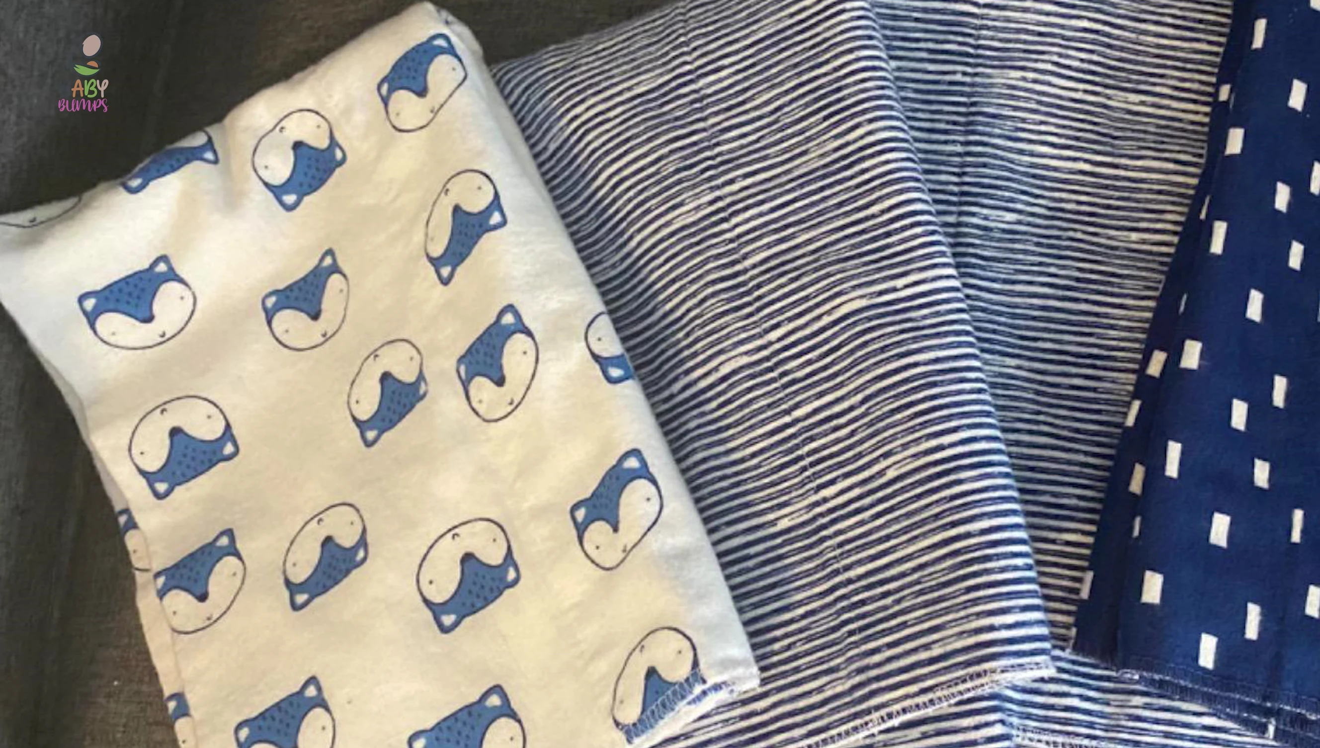 Close up of Gerber Baby Burp Cloths showing its texture