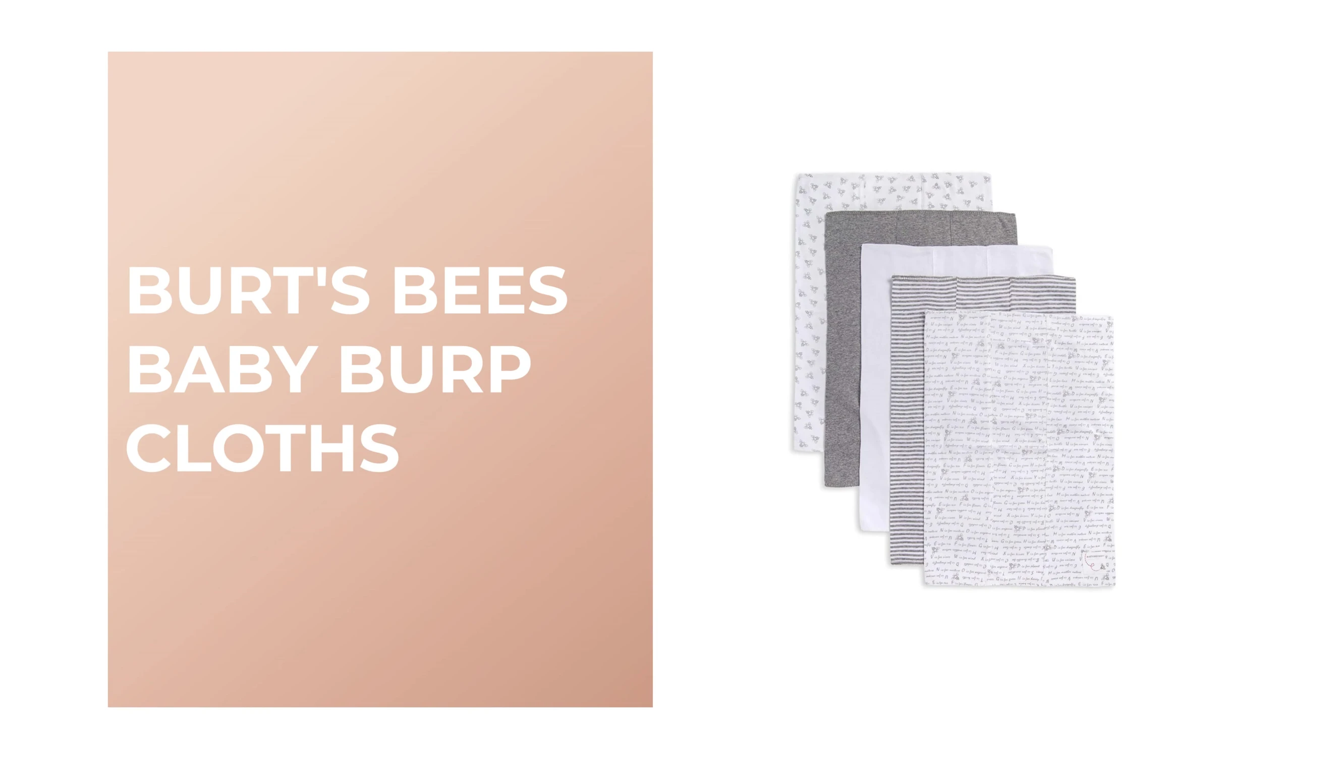 Burt's Bees Baby Burp Cloths packaging
