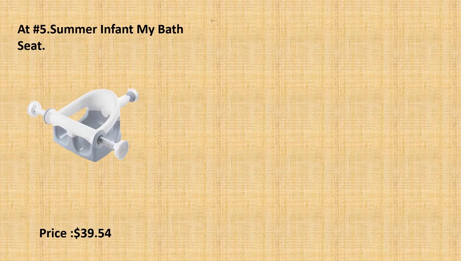A shot of the Summer Infant My Bath Seat in a tub.