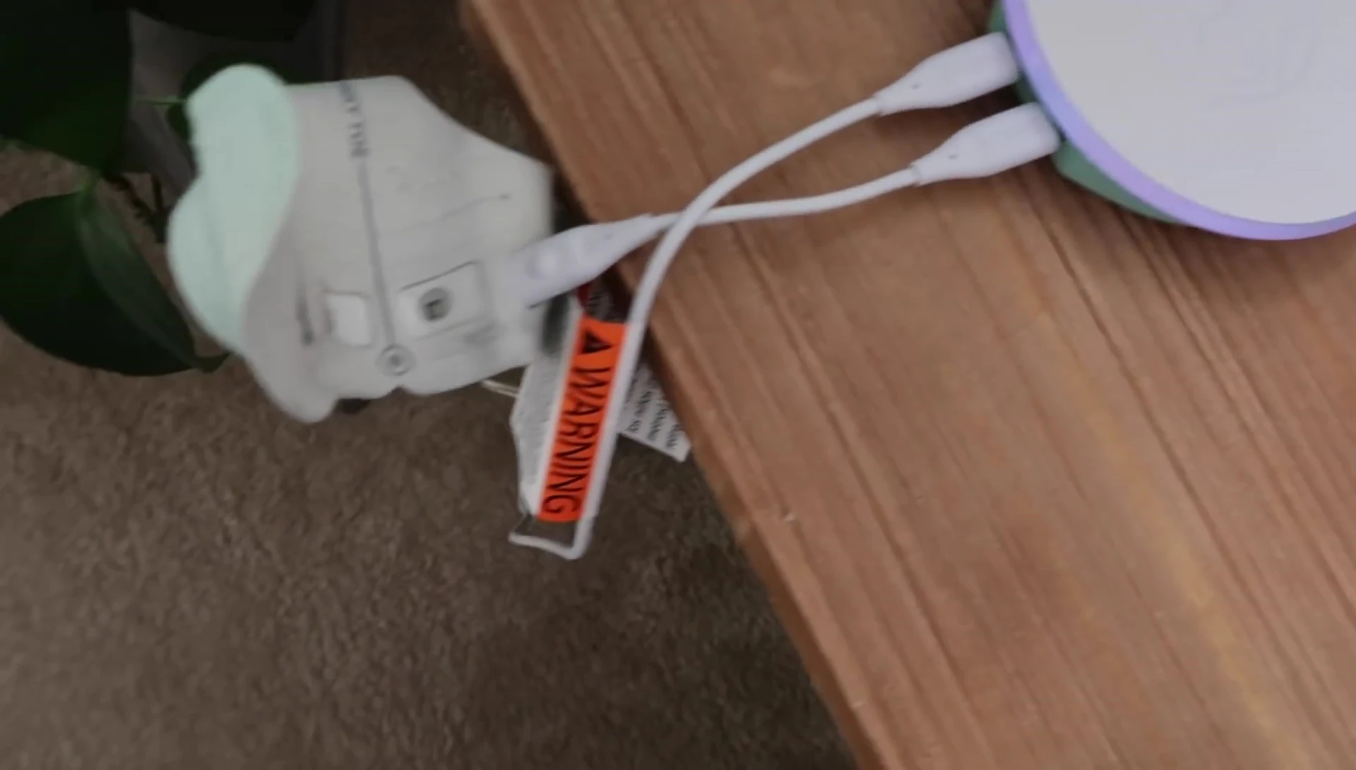 Outlet sock monitor displaying baby's heart rate and oxygen levels.
