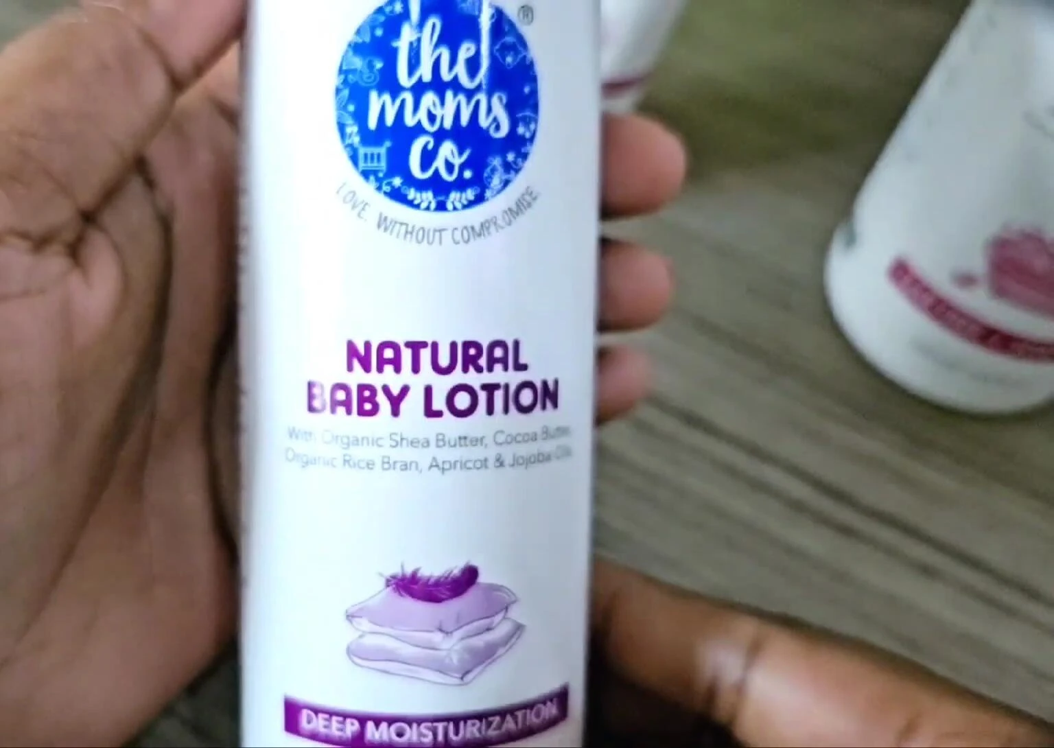 Product shot of the Natural Baby Lotion bottle