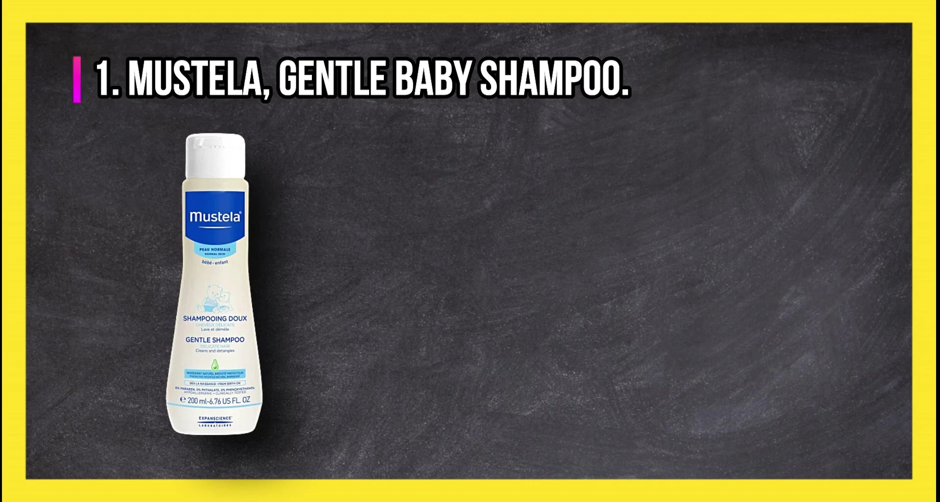 Mustela Gentle Baby Shampoo bottle