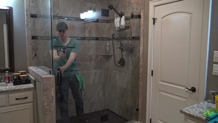 Squeegee water after each shower to maintain cleanliness