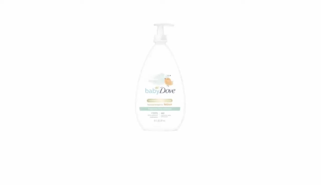 Baby Dove Face and Body Lotion bottle