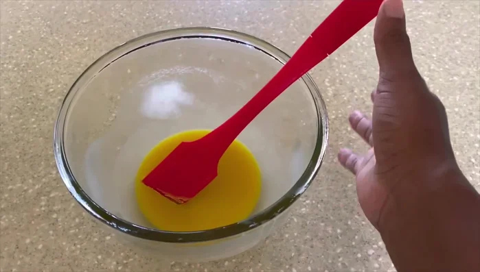 Place the mixture in the freezer to firm up.