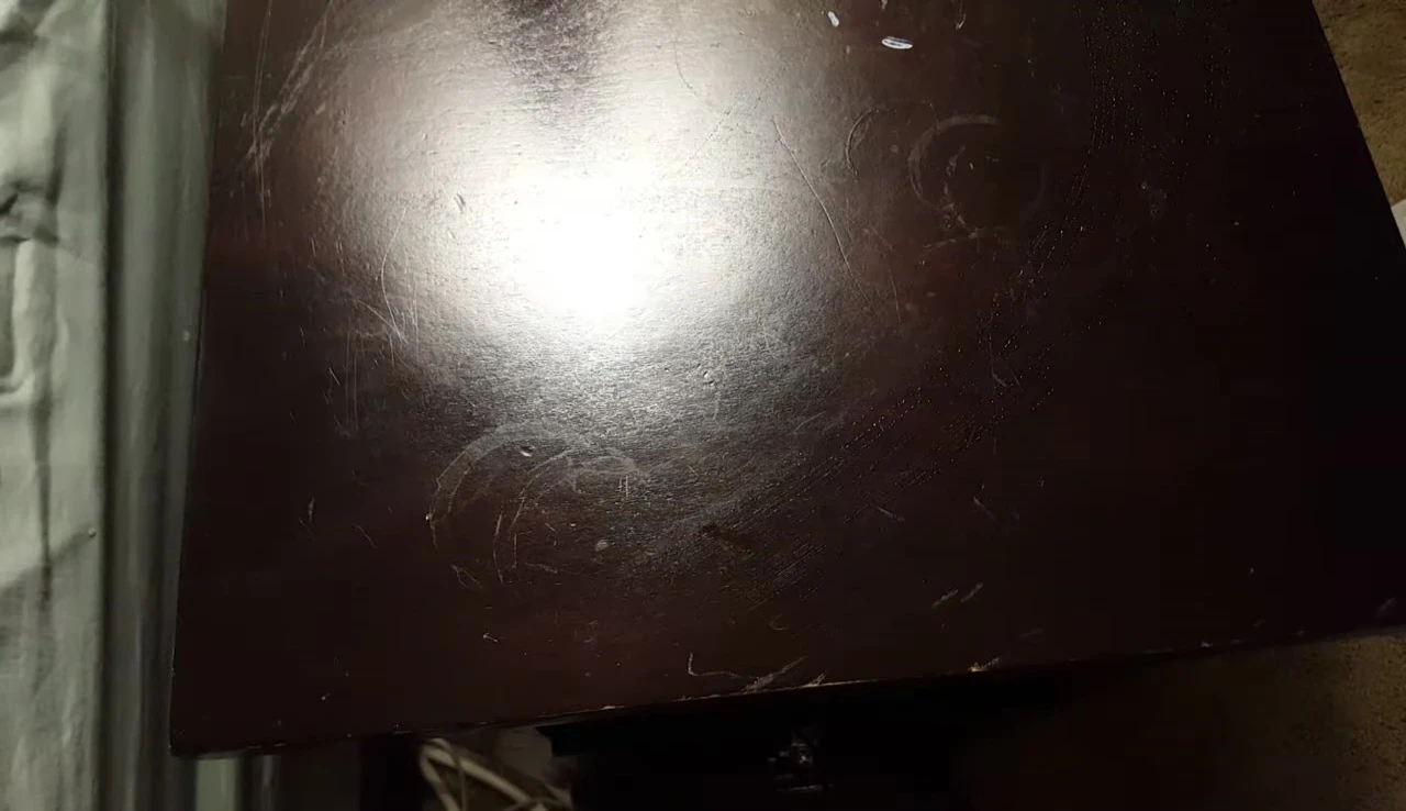 Demonstration of absorbency compared to paper towels