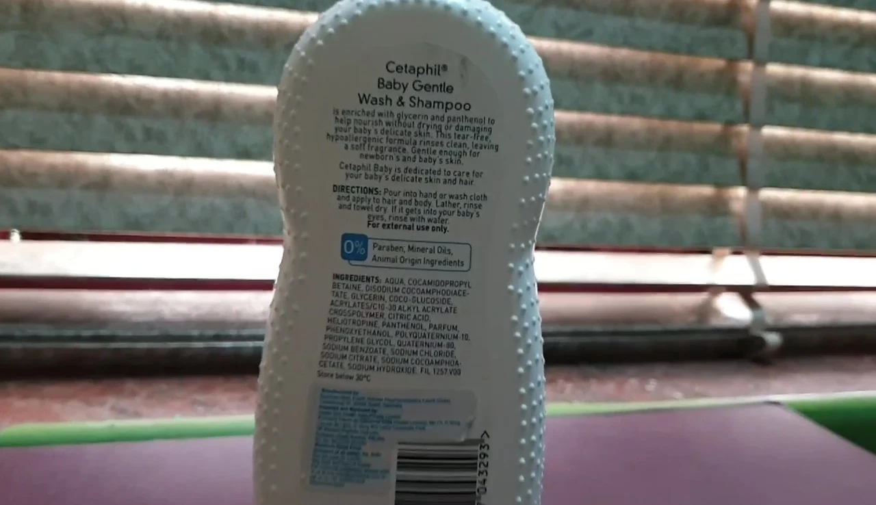 A shot of the Cetaphil bottle showing its shape and design.