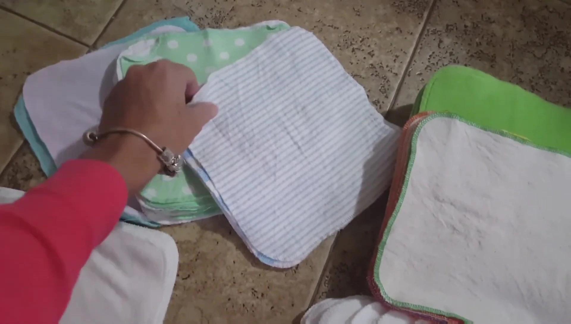 A shot of the Gerber wipes in both boy and girl designs.