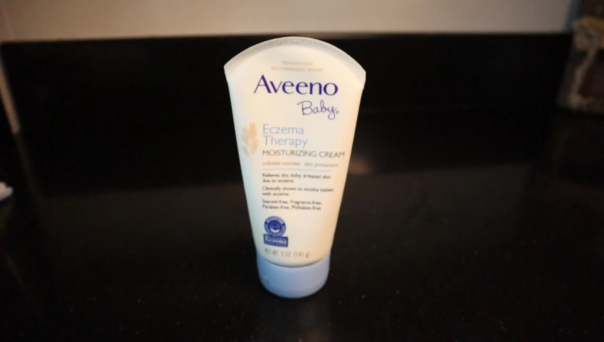 Applying eczema cream