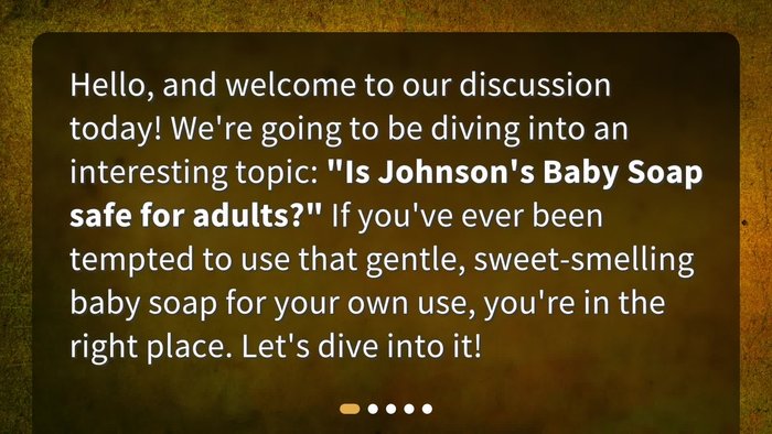 What is Johnson's Baby Soap?: Describing the product's intended use and marketing claims of mildness and moisturization.