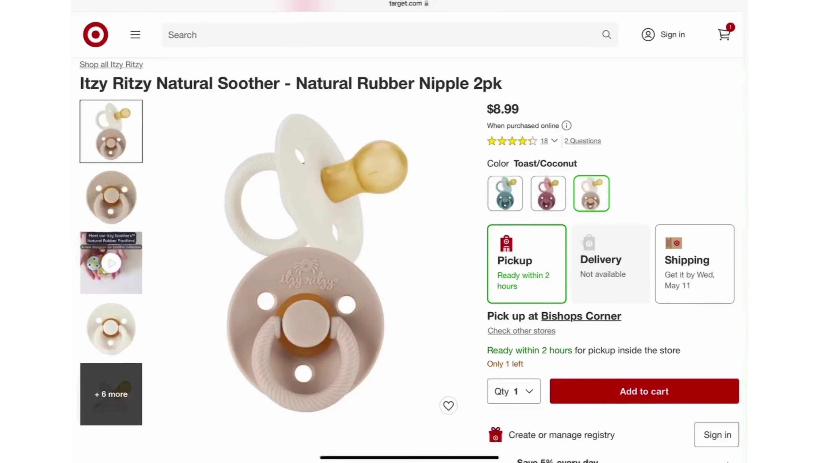 Itsy Ritzy Natural Rubber Soothers