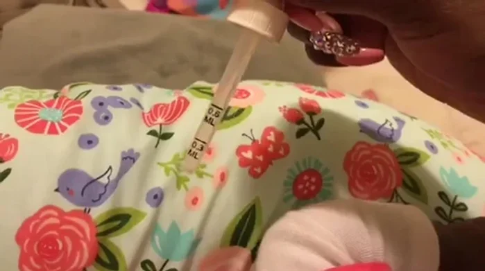 Use an old medicine dropper to measure 0.3 or 0.6 milliliters of Jamaican Black Castor Oil.