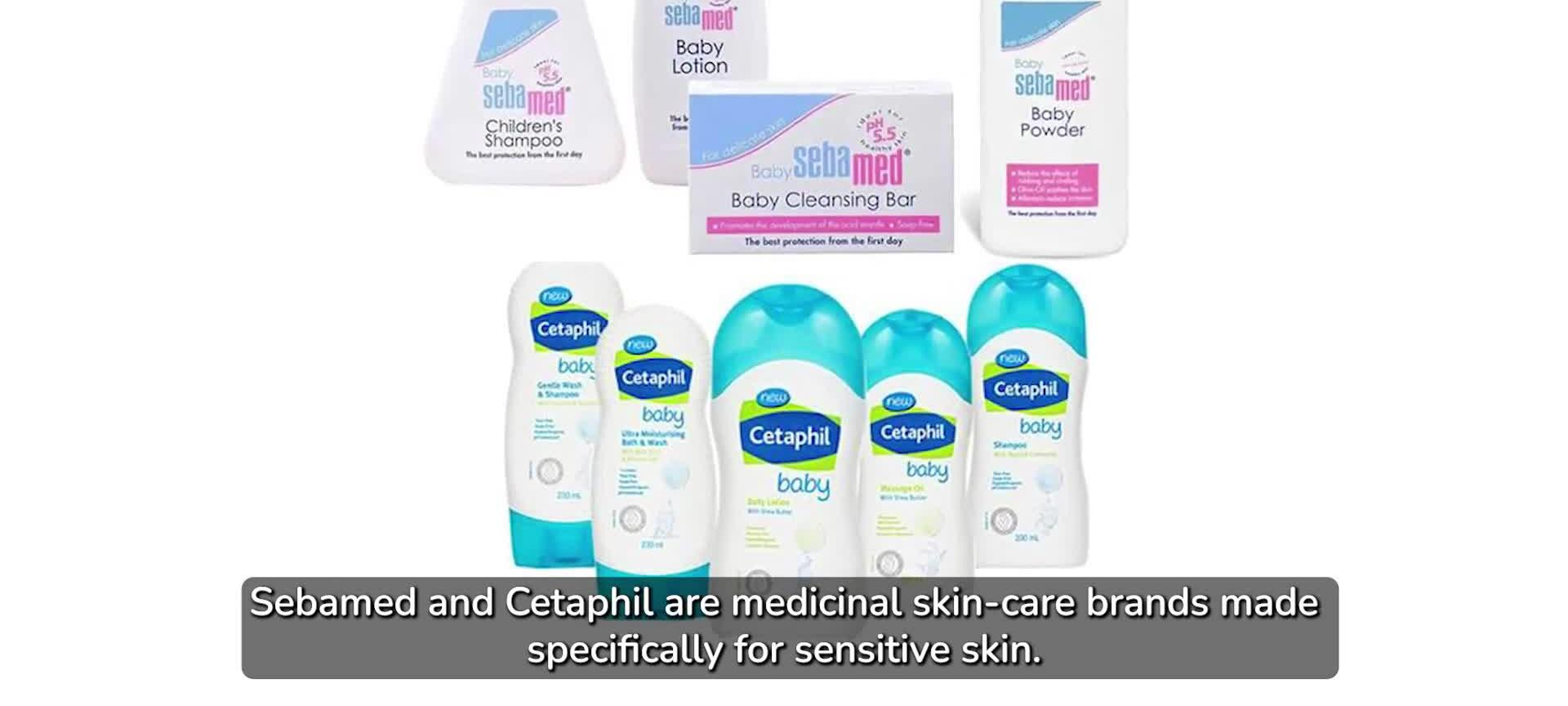 Image showing Sebamed product packaging highlighting scented options.