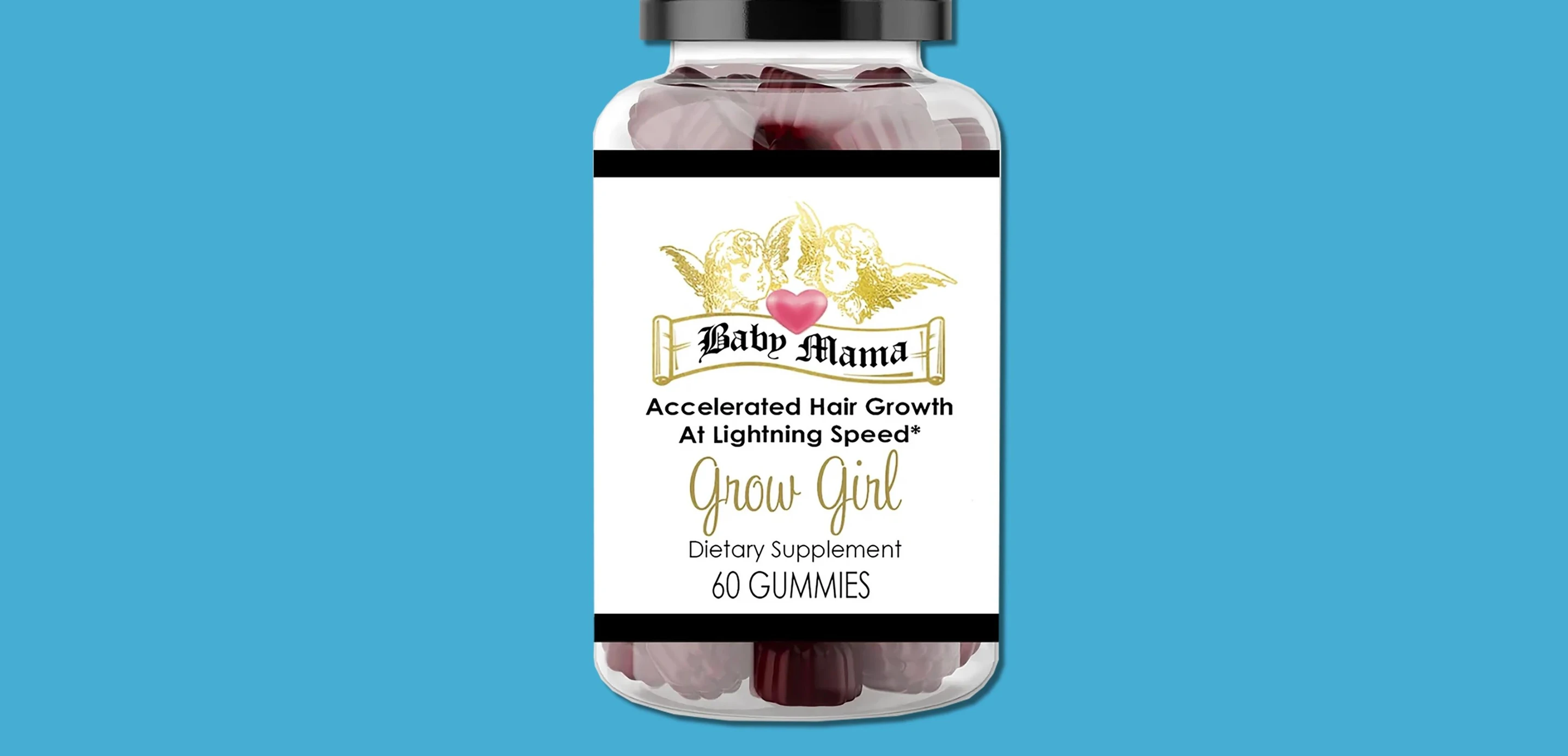 Screenshot detailing the Grow Girl gummy product.