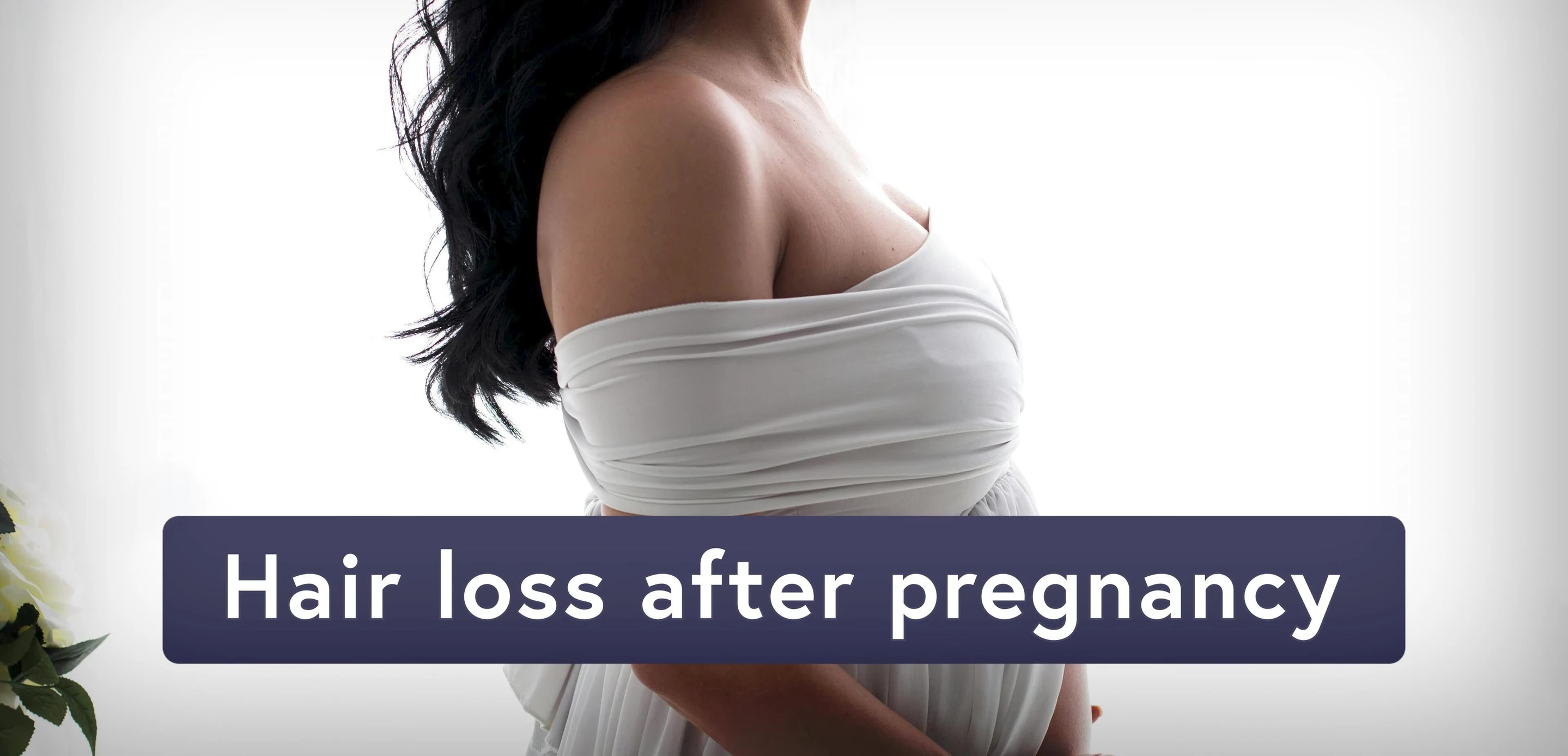 Screenshot discussing the causes of postpartum hair loss.