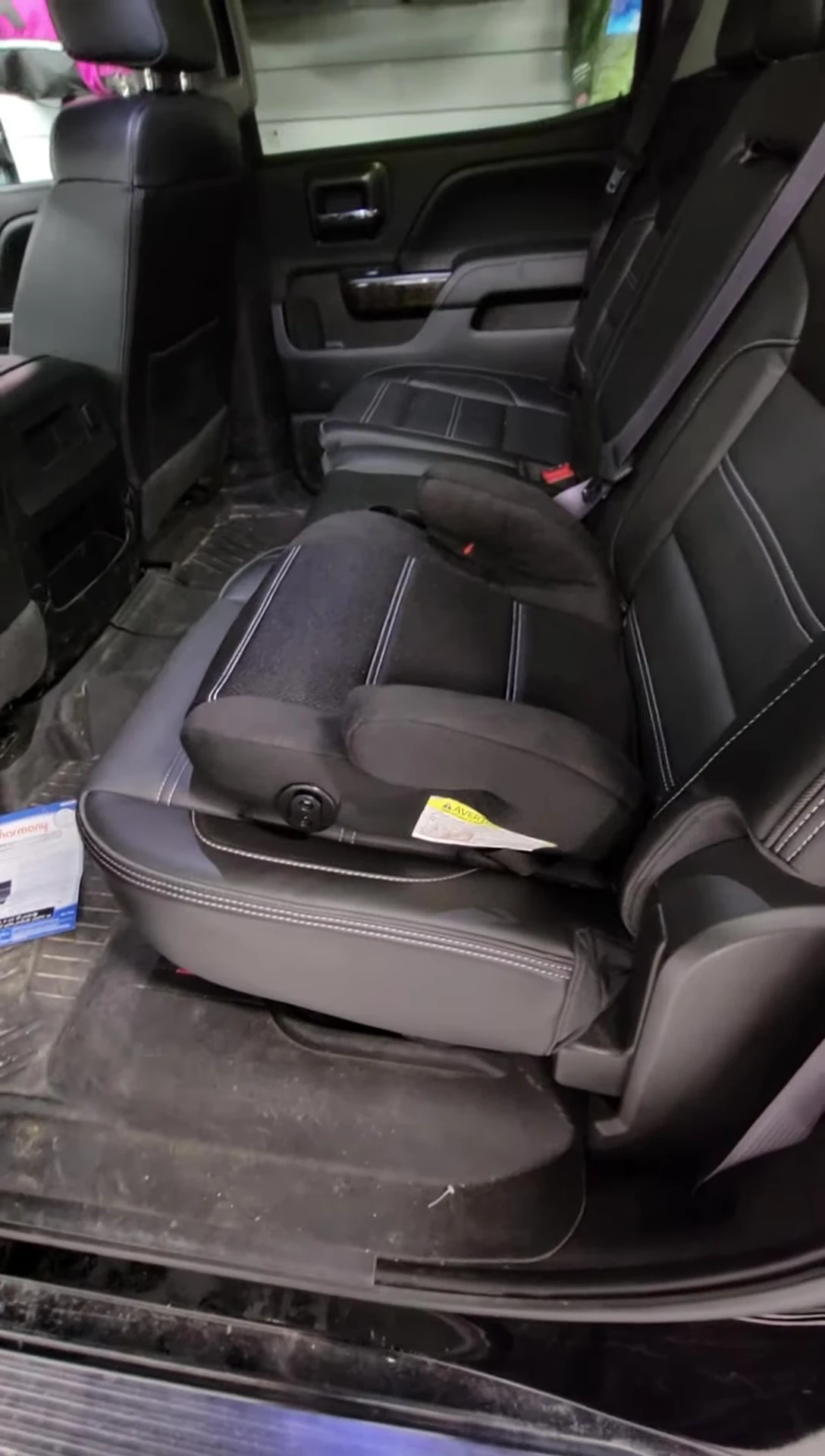 A full shot of the car seat