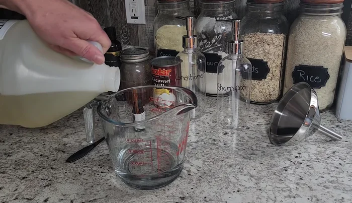 Whisk the shampoo ingredients together until well combined.