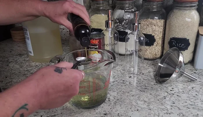 Whisk the shampoo ingredients together until well combined.