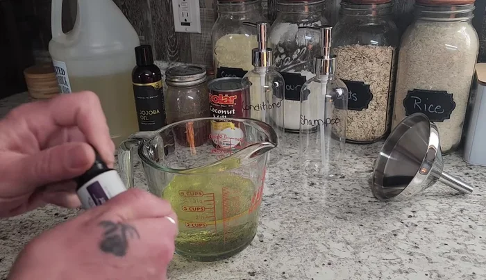 Whisk the shampoo ingredients together until well combined.